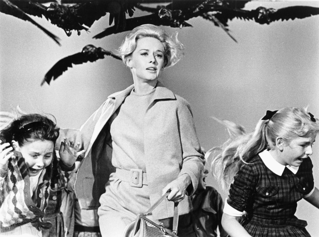 Tippi Hedren convoca a violência apocalíptica dos pássaros ao recusar sua submissão e engendrar novos possíveis escapes para a mulher.